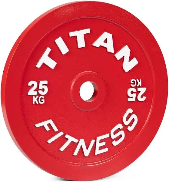 Titan Fitness 25 KG Olympic Calibrated Steel Powerlifting Plate