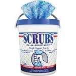 Scrubs In-A-Bucket Hand Cleaner Towels, 6 Buckets 