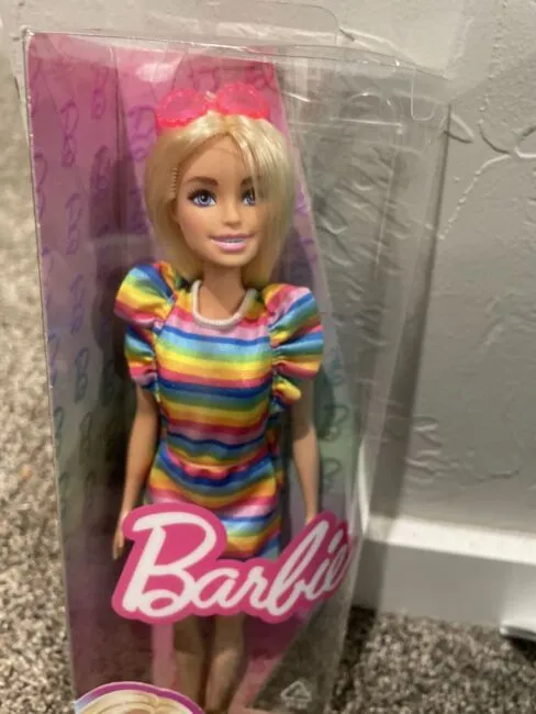 Barbie Fashionistas with Braces and Rainbow Dress Doll