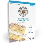 King Arthur Gluten Free Confetti Cake Mix: Delicious Birthday Baking Made Easy - 18 oz Box for Cakes, Cupcakes, and Desserts - Natural Colors, No Synthetic Flavors or Preservatives