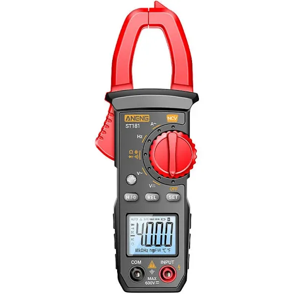 Aneng ST181 Digital Clamp Meter DC/AC Current 4000 Counts Multimeter Ammeter ...