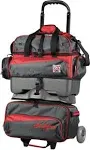 KR Strikeforce Konvoy 4 Ball Roller Red Smoke Bowling Bag | BowlersMart