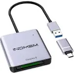 INDMEM CFexpress Card Reader,USB C 3.1 Gen 2 Type C to CFexpress B Reader, CFexpress B Memory Card Adapter Up to 10Gbps, Support Android/Windows/Mac