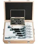 Mitutoyo 103-907-40 103 Series 0 to 6&#034; SAE Mechanical Outside Micrometer Set