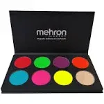 Mehron Makeup Paradise AQ Face & Body Paint 8 Color Palette (Neon UV Glow) - Face, Body, Black Light Makeup Palette, Special Effects, UV Glow, Rave Accessories, Christmas Gifts, Halloween, and Cosplay