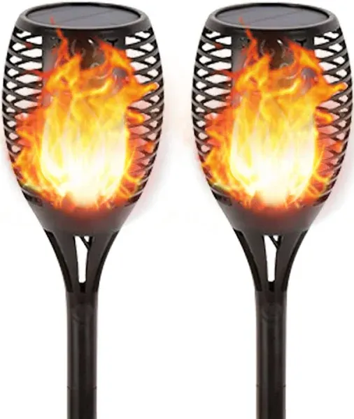 Solar Lights Outdoor (Super Large Size), 99 LED Solar Tiki Torches with Flick...