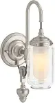 Kohler 72581 Artifacts Adjustable One-Light Sconce - Brushed Nickel