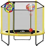 LANGXUN 60&#034; Trampoline for Kids, 5ft Mini Toddler Indoor &amp; Outdoor Trampoline...