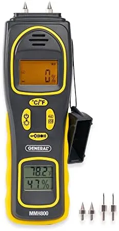 General 4-in-1 Pin/Pad RH Moisture Meter MMH800