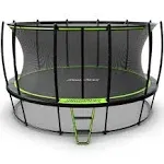 JumpFlex HERO 15' Trampoline for Kids Outdoor Play Equipment with Net and Ladder