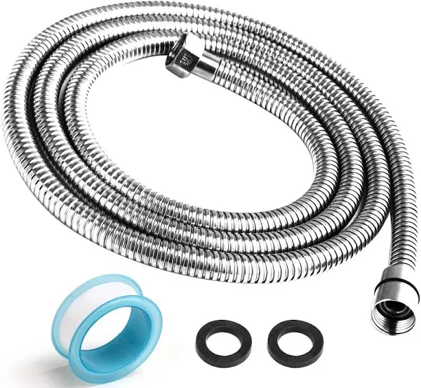 Shower Hose, 118 Inches Shower Hose Extra Long, Premium 304 Stainless Steel Shower Head Hose, Flexible Hand Held Shower Hose Extension, Universal Shower Hose Replacement G1/2 Threaded Insert and Nut