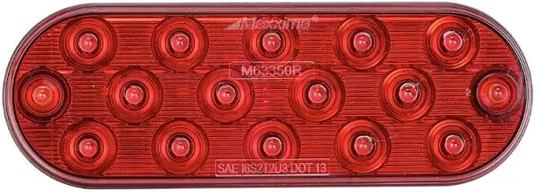 Maxxima (M63350R Red Oval Ultra-Thin Profile LED Stop Tail Turn Light