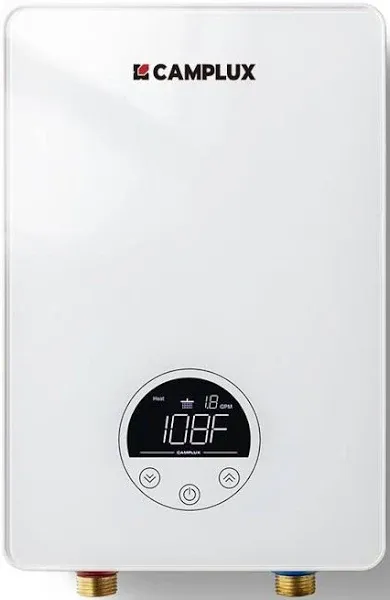 Camplux Electric Point of Use Tankless Water Heater - White