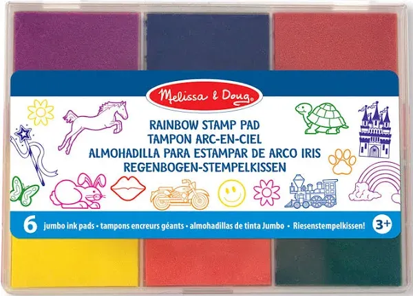 Melissa &amp; Doug Rainbow Stamp Pad, Pack of 6