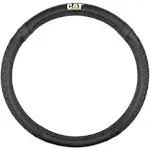 Cat® DuraGrip Car Steering Wheel Cover, Extra Large 18 inch Size, Tire Tread Inspired Traction Grip Design, Black Steering Wheel Cover for RV Semi Truck Big Rig Trucker