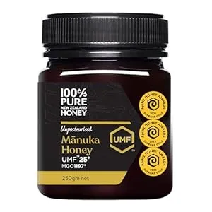 100 Pure New Zealan 100% Pure New Zealand Manuka Honey Certified UMF 25+ (MGO 1200+) Raw Manuka Honey 8.8 oz (250g)