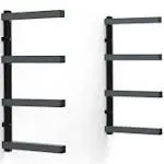 Portamate 4-Level Lumber Rack - Wood Storage Rack and Garage Wall Storage Ind...