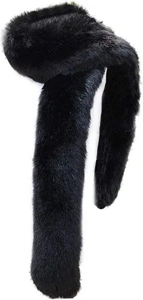 Bettli Raccoon Fur Scarf Collar Stole Shawl