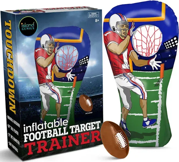 Island Genius Inflatable Football Toss Target Party Game