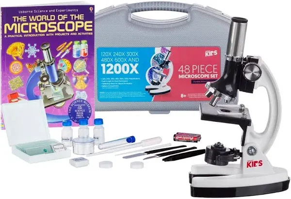 AmScope 1200X Beginner Microscope Kit