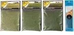 Woodland Scenics Static Grass, Light Green, Medium Green, and Dark Green, 4Mm (P