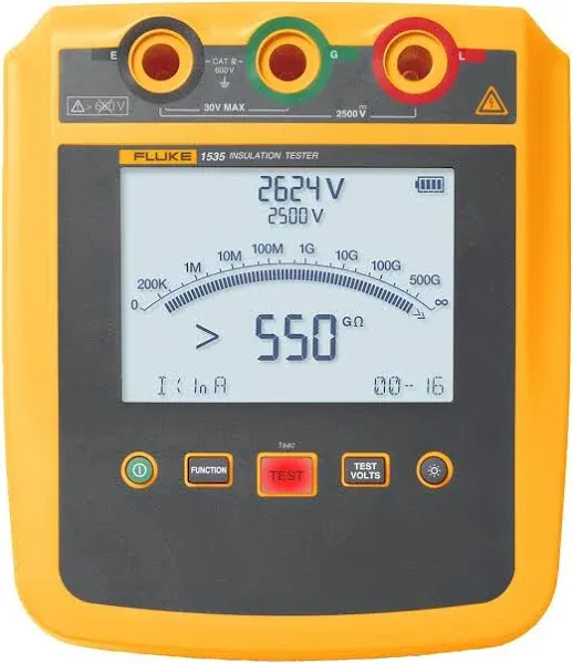 Fluke1535/1537 Insulation resistance tester 2500V meter high -voltage insulation table