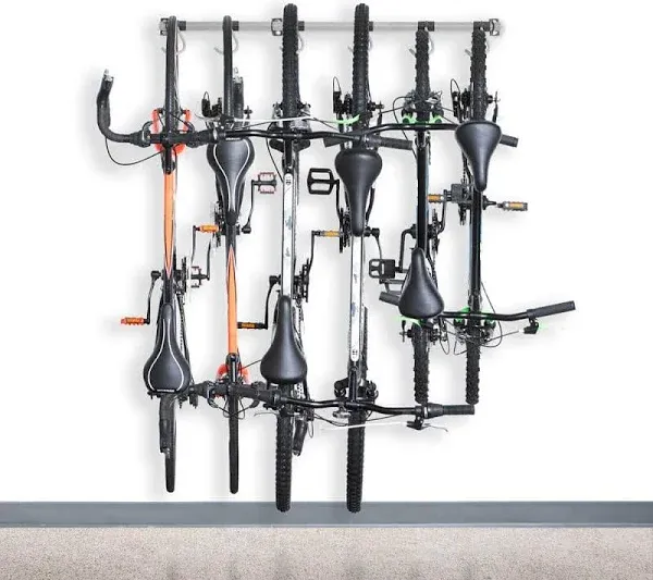 Monkey Bars Bike Storage Rack 2.0 - Store Up to 6 Bikes - 300lb Weight Capacity Garage Bike Rack