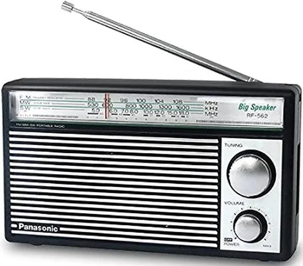 Panasonic RF-562DD AM/FM/SW Shortwave Transistor Battery Radio Retro Design