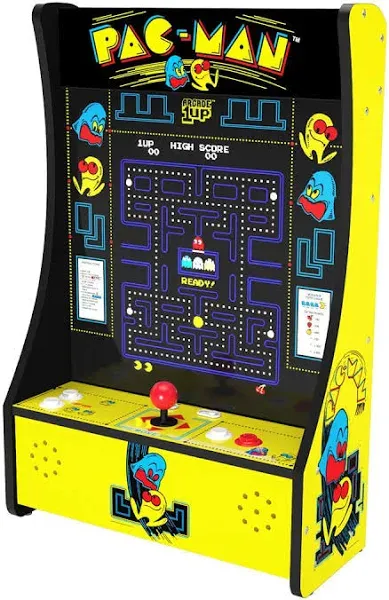 PAC MAN ARCADE MACHINE GAME PLAY ARCADE1UP PARTYCADE PACMAN GAMES DIG DUG GALAGA