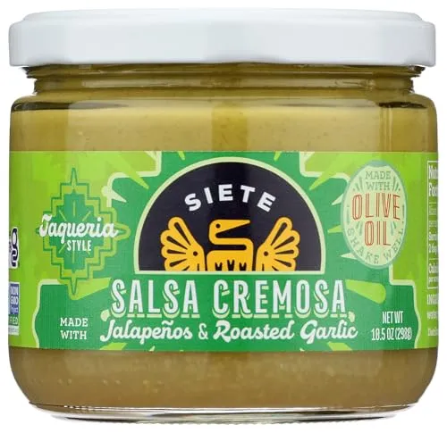 Siete Taqueria Style Salsa Jalapenos & Roasted Garlic