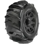 Pro-Line Dumont F/R 3.8" MT Tires Mounted 17mm Blk Raid (2-1/8