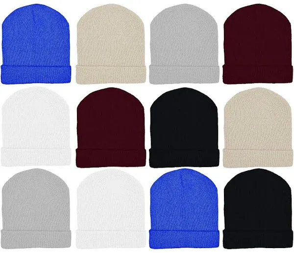 Winterlace 12 Pack Winter Beanie Hats