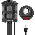 Outdoor Power Stake Timer 24 Hour Mechanical Outdoor Timer Waterproof 6 Ft Exten