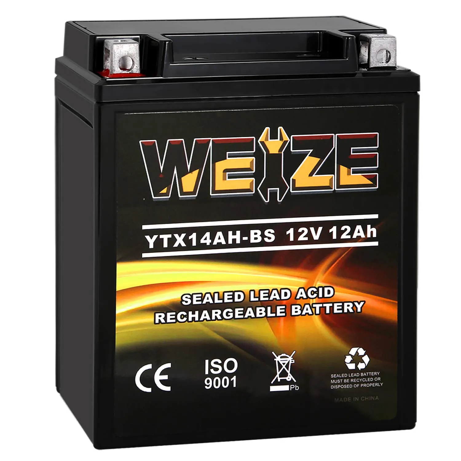 Powersports Battery AGM Sealed YTX14AH-BS