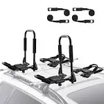 VEVOR Kayak Roof Rack 2 Pairs J-Bar, Soft Roof Rack Quick