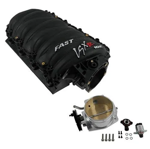 Fast 146302B-KIT - LSXR 102mm LS1/2/6 Intake Manifold + 102mm Big Mouth Billet Throttle Body Kit