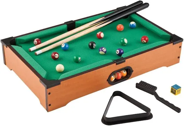 Mainstreet Classics 20-Inch Table Top Miniature Billiard/Pool Game Set 