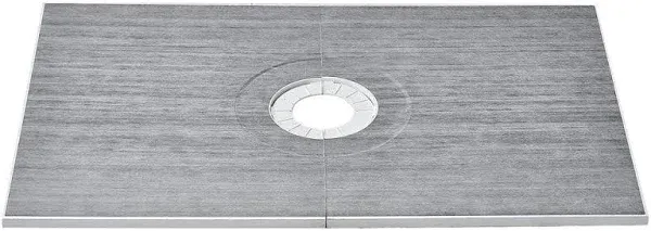 VEVOR Shower Curb Kit, 38"x60" Shower Pan Kit with 6.3" Offset Drain, Lightweight EPS Shower Installation Kits with 2 Waterproof Cloths, Shower Pan Slope Sticks Fit for Bathroom