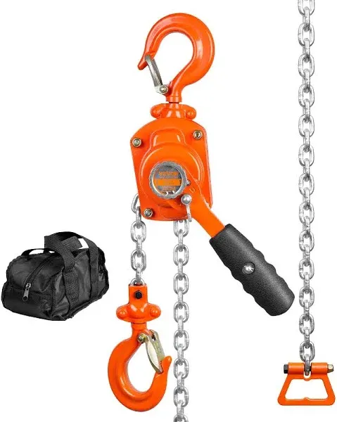 VEVOR mini lever hoist chain hoist ratchet hoist pulley hoist 1.4m lifting height 0.25T