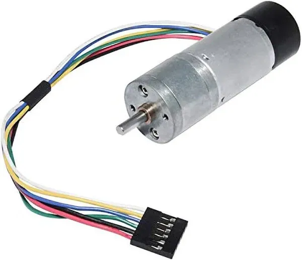 Speed Reduction Geared Motor,Encoder Metal Gearmotor 12V DC High Speed 130RPM with Encoder for Arduino and 3D Printers 12V, 130RPM