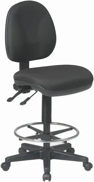 Office Star DC Series Deluxe Ergonomic Adjustable Padded Drafting Chair with 