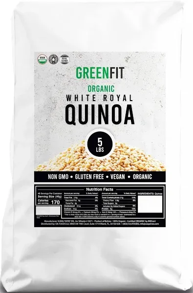 OA QUINOA Now Greenfit | Royal Organic White Quinoa (5 Lb)