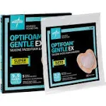 Optifoam Gentle EX Sacrum Foam Dressing, 9" x 9" (Case of 25)