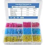 Haisstronica 260pcs Heat Shrink Spade Connectors-Electrical Wire Connectors-Quick Disconnect Connectors -Female and Male Spade terminlas