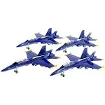 6Set of 9" US Navy F-18 Hornet Blue Angels Toy Jets #1, #2, #3, #4,