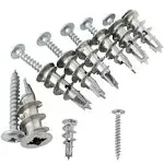 Ansoon Zinc Self-Drilling Drywall Anchors with Screws Kit, 25 Heavy Duty Metal W