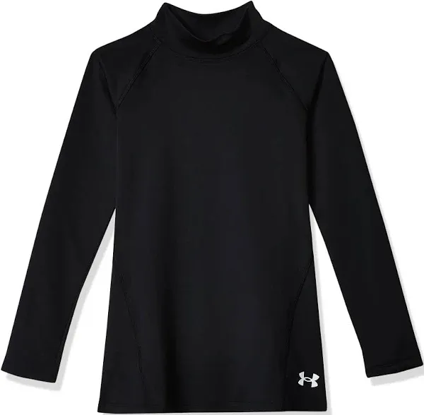 Under Armour Girl&#x27;s Long Sleeve T-Shirt Size YLG Dark Gray Coldgear