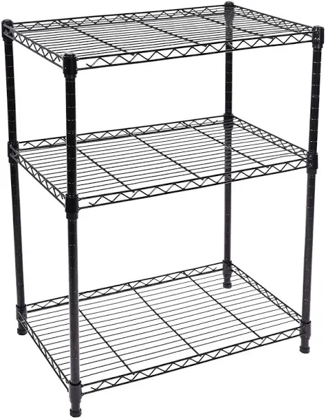 Elevon 3-Shelf Adjustable, Heavy Duty Storage Shelving Unit (350 lbs Loading ...