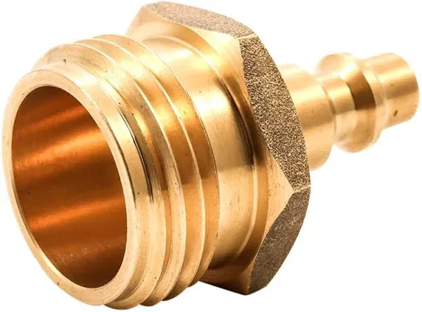 Quick Connect RV Blow Out Plug, Brass