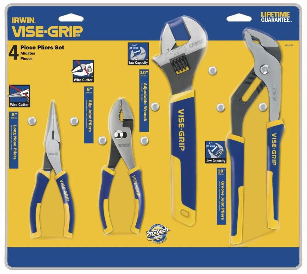 IRWIN 2078705 4 Pc. Traditional Pliers Set - 6